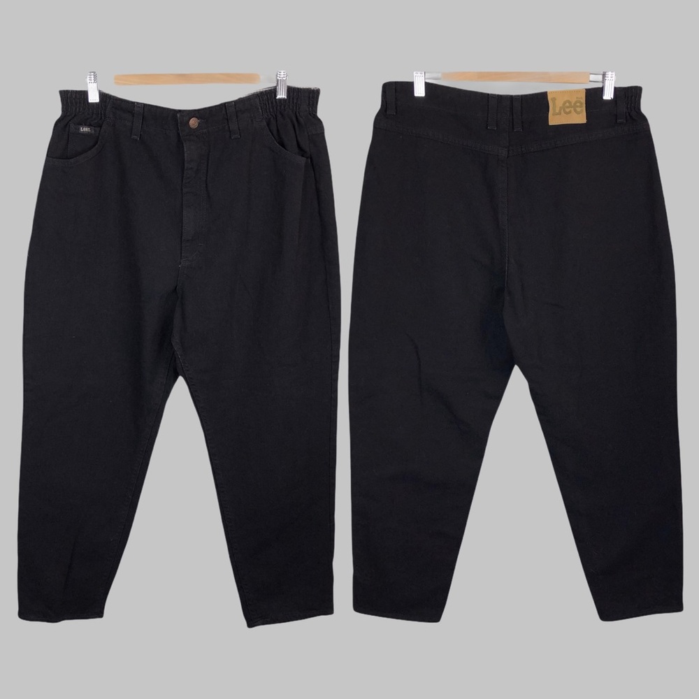 LEE Vintage 90’s High Rise Tapered Black Mom Jeans